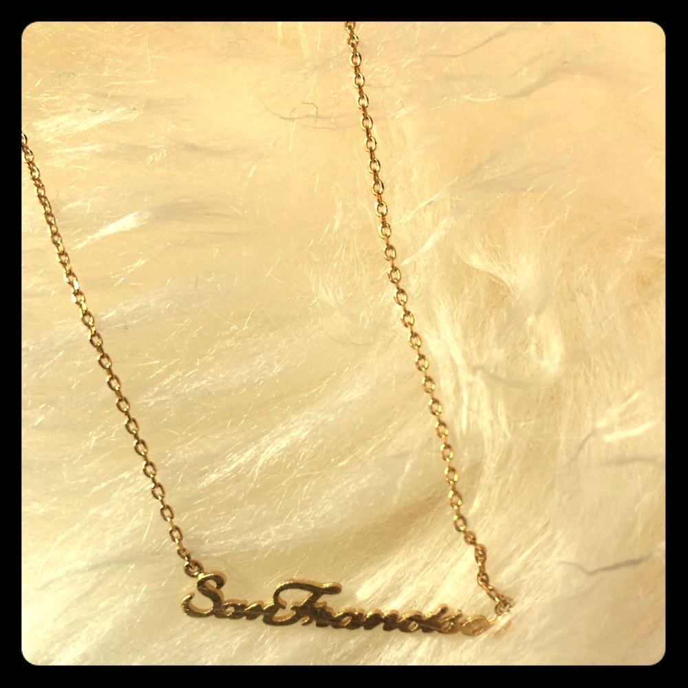 Gold San Francisco necklace